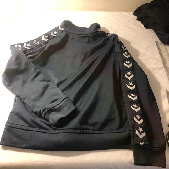 Boys 5-6 Converse Star Chevron Navy Zip Track Jacket, soft lining - Picture 9 of 9